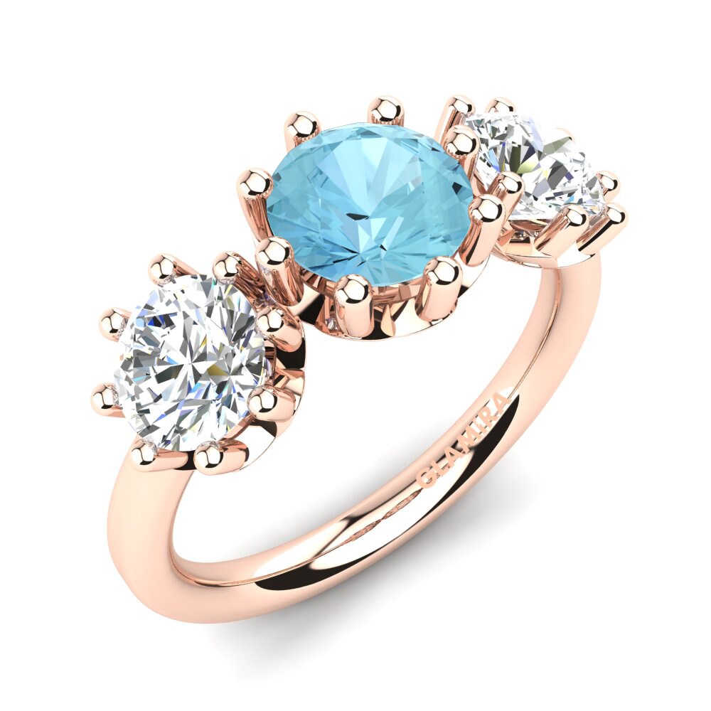 Aquamarine Engagement Ring Alma