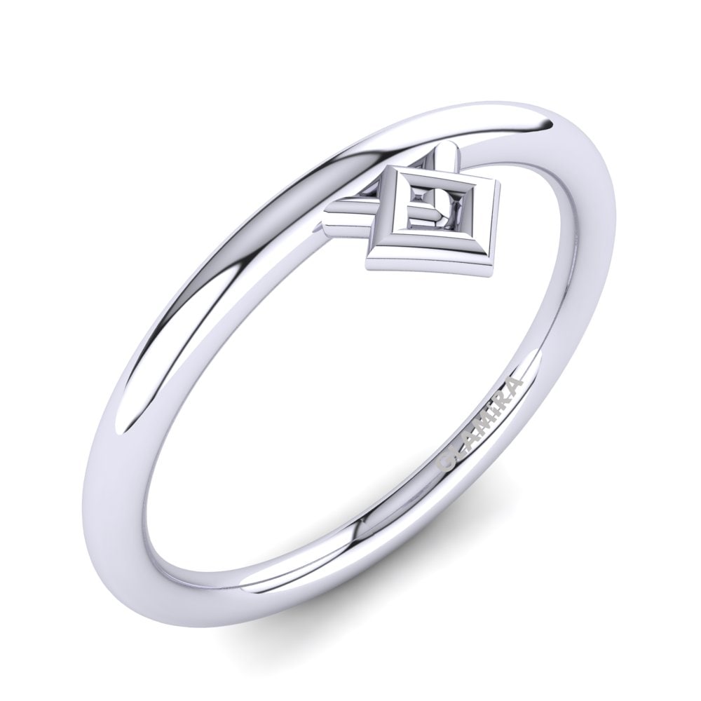 14k White Gold Knuckle Ring Alumit