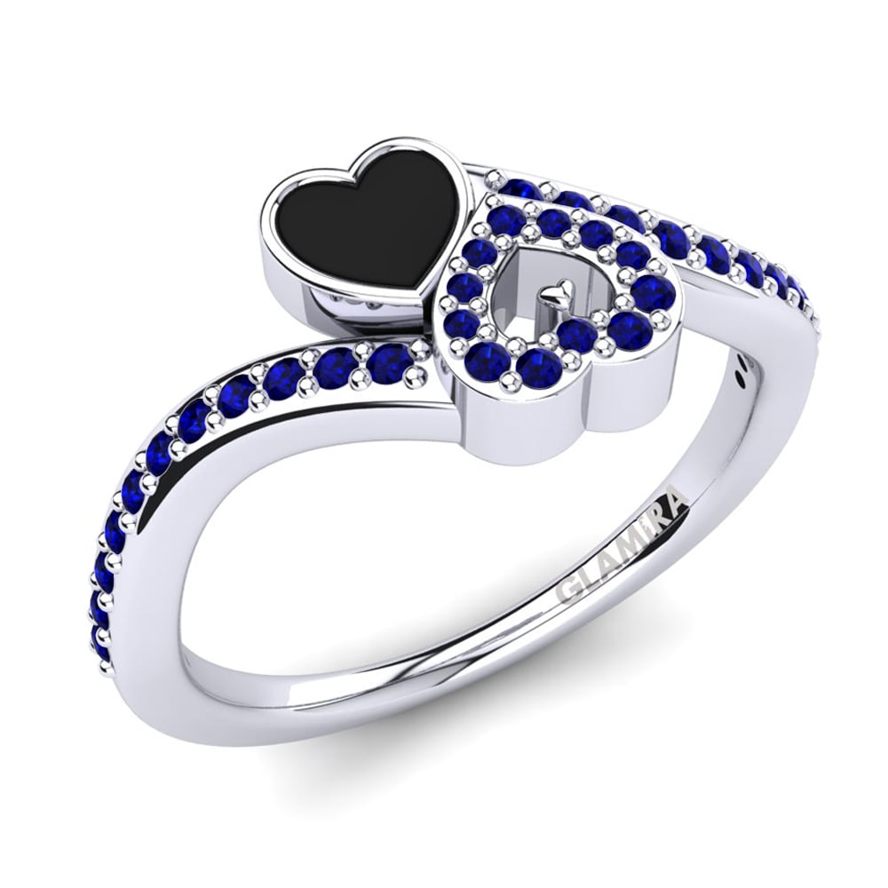 Circonita Azul Oscuro Anillo Annarasa