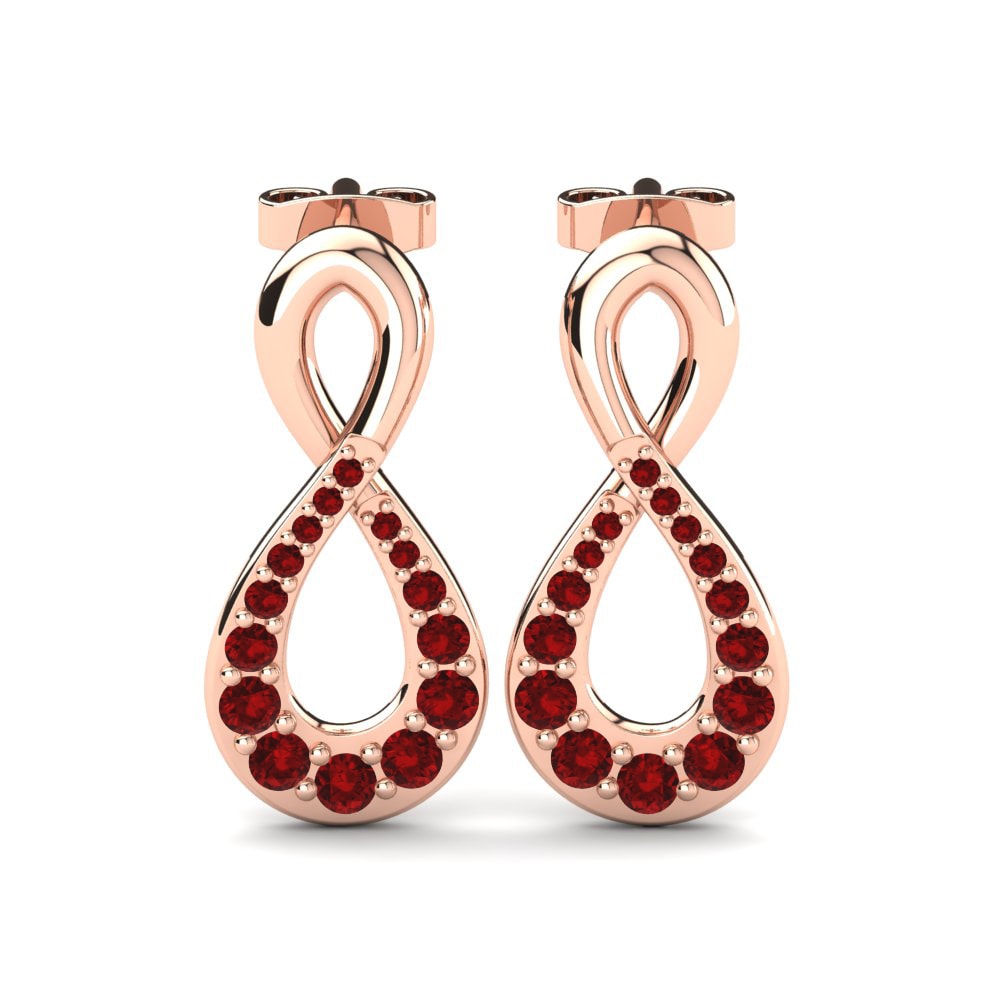 14ct Rose Gold Women's Earring Assieh