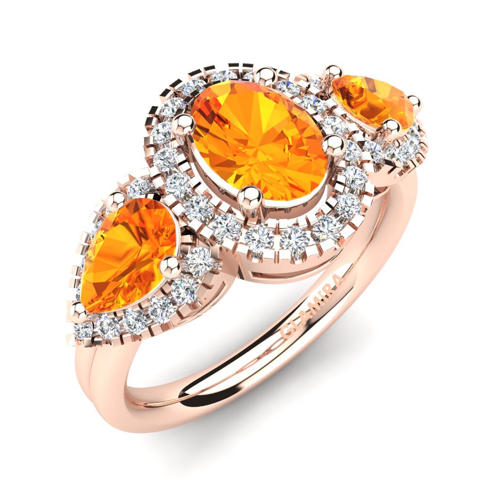 Citrine Engagement Ring Azure