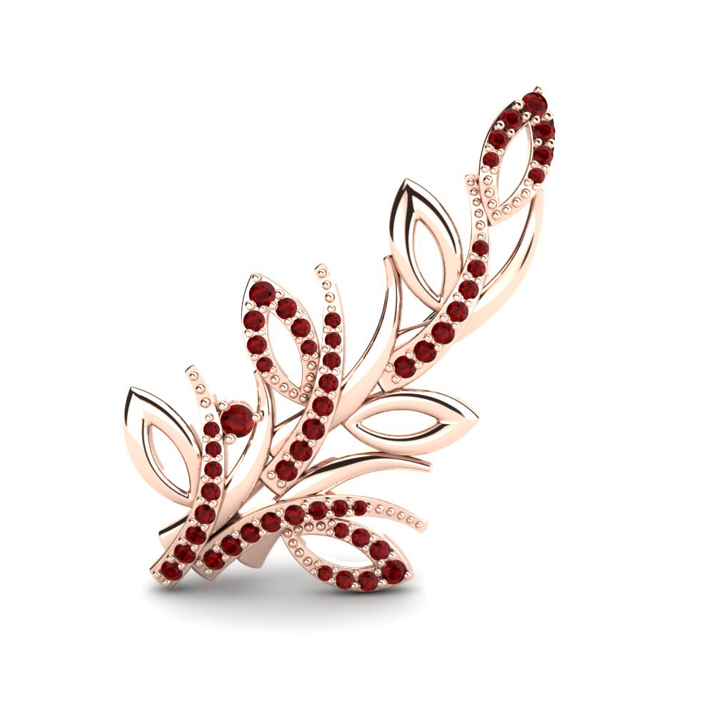 14ct Rose Gold Brooch Elica