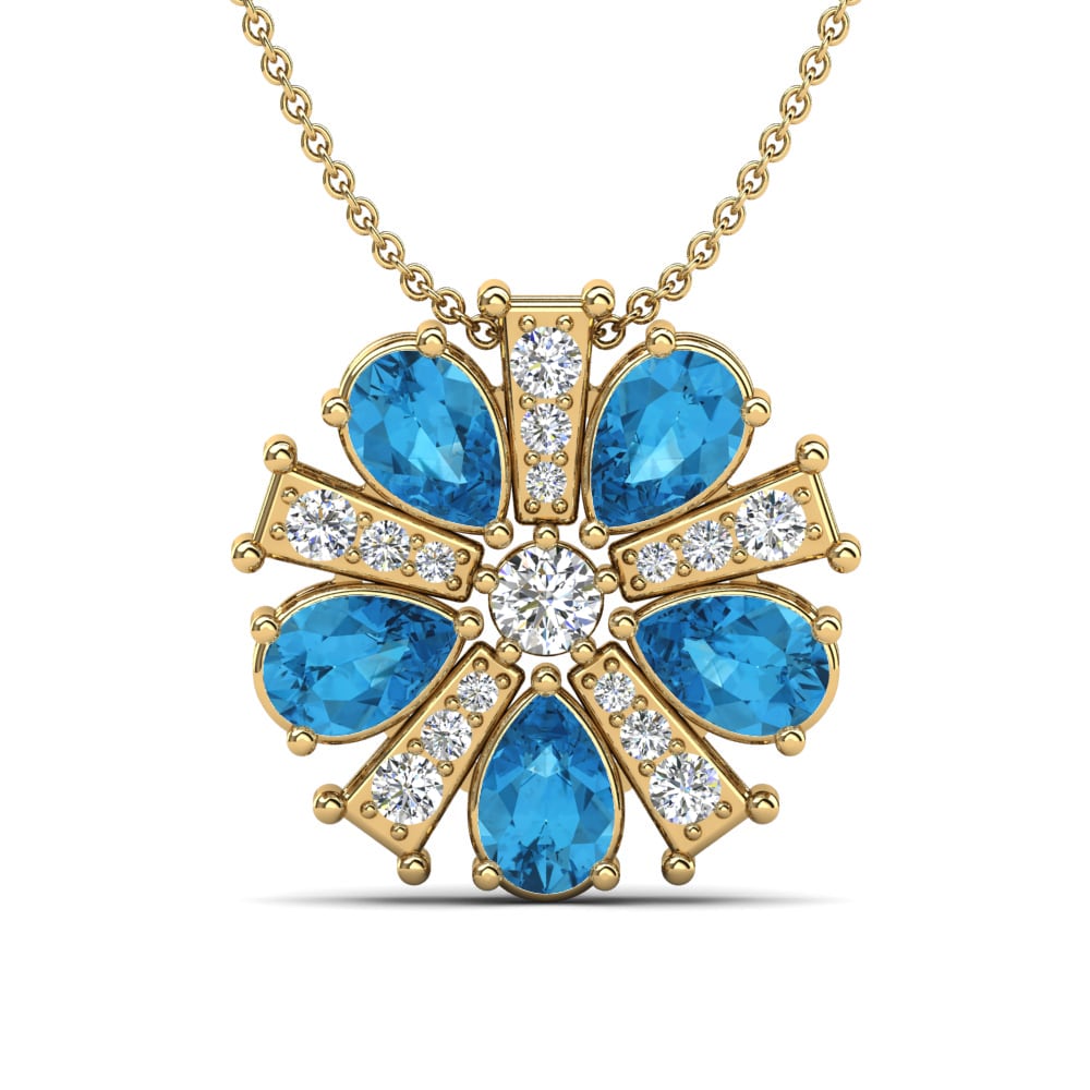 Blue Topaz Women's Pendant Balera