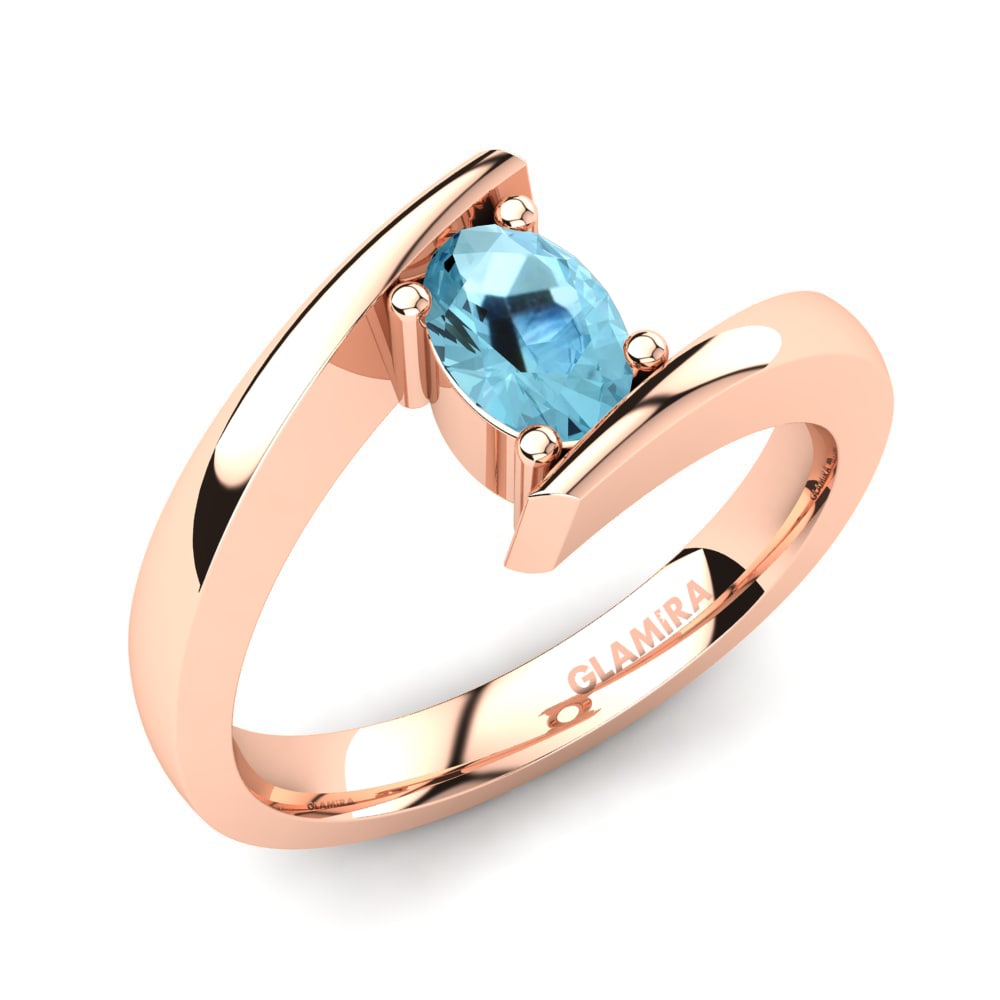 Aigue-marine Bague de fiançailles Bernice