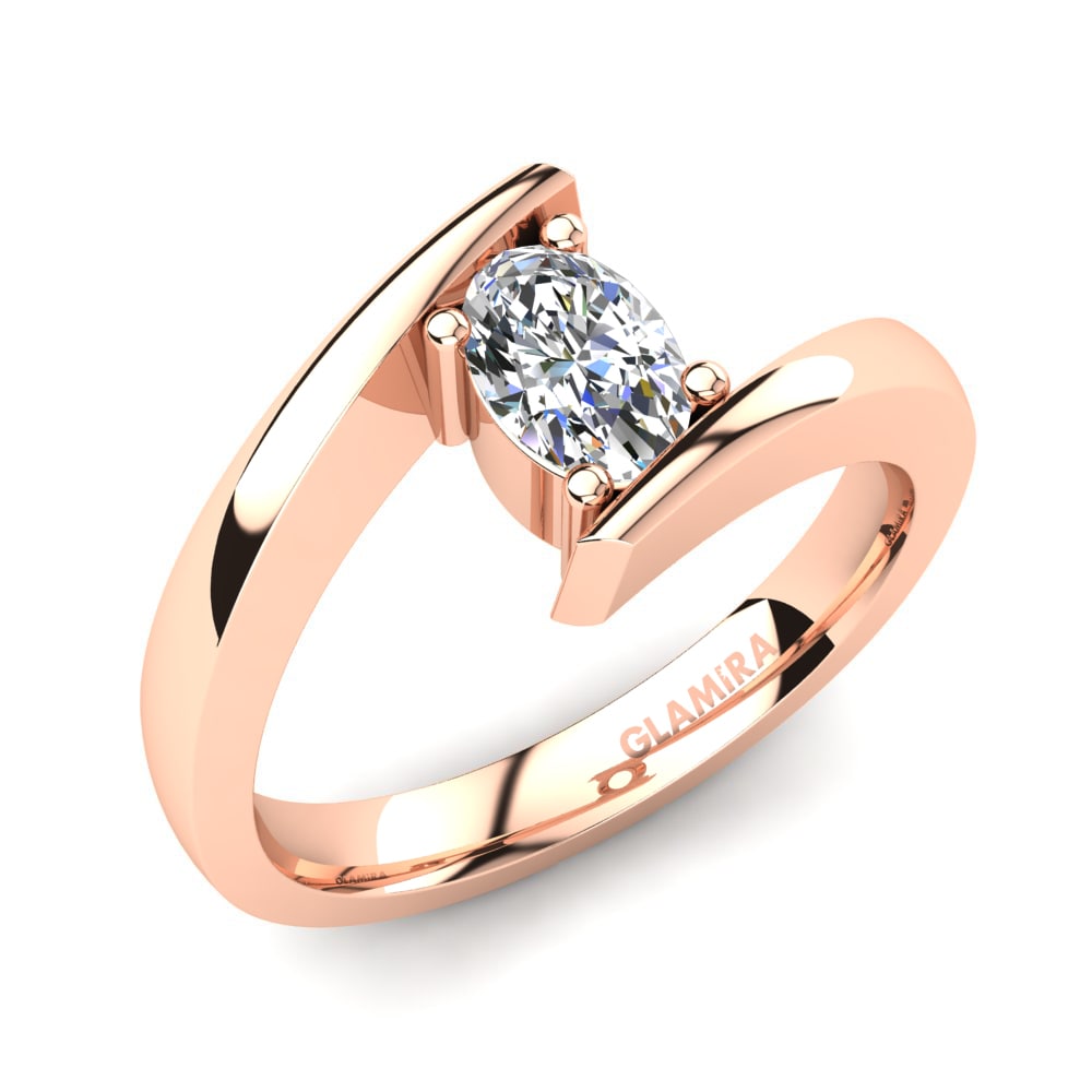 Saphir Blanc Bague de fiançailles Bernice