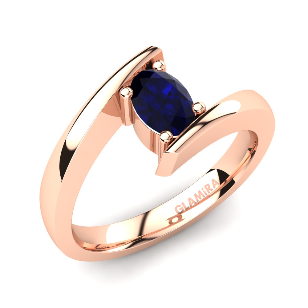 Sapphire (Lab Created) Engagement Ring Bernice