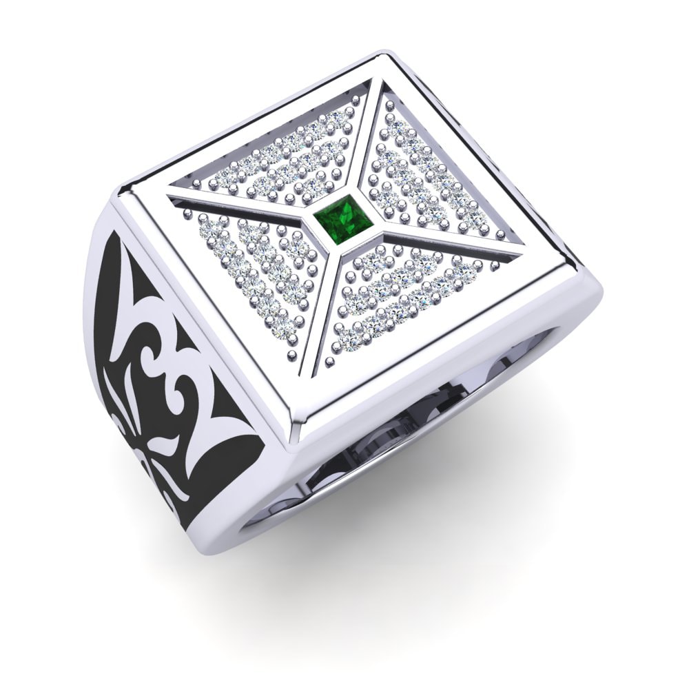Emerald Men's Ring Brentino
