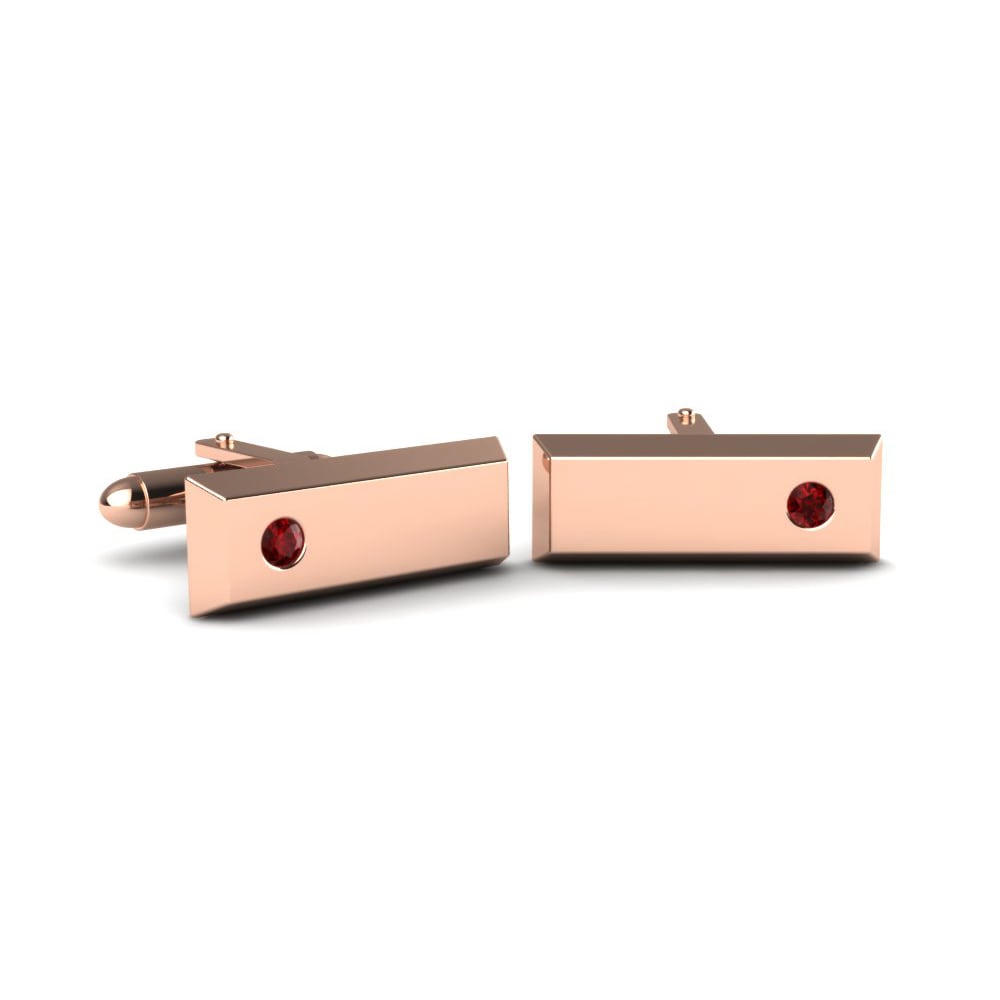 14ct Rose Gold Cufflink Splendid Logic