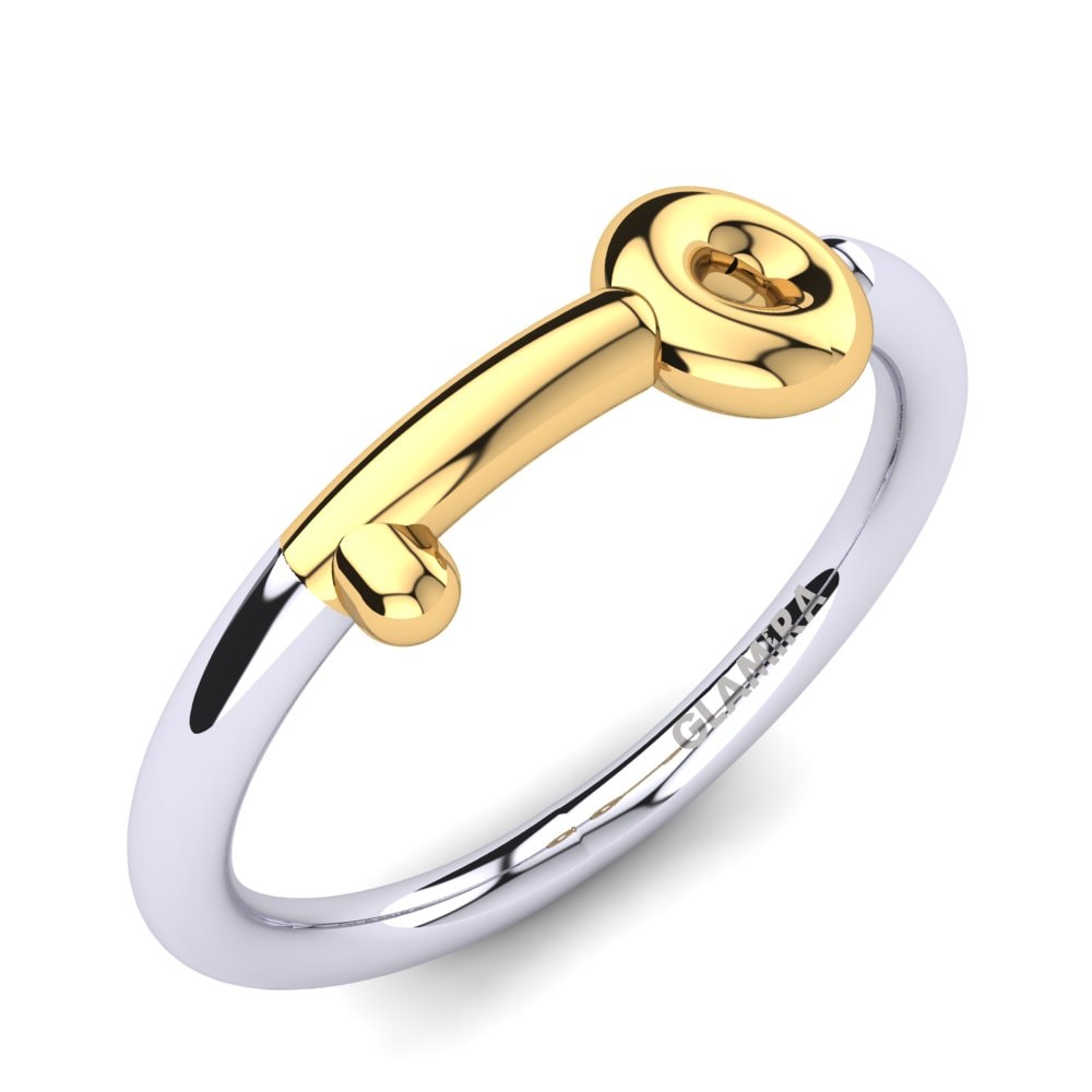 Knuckle Rings Carmit 585 White & Yellow Gold