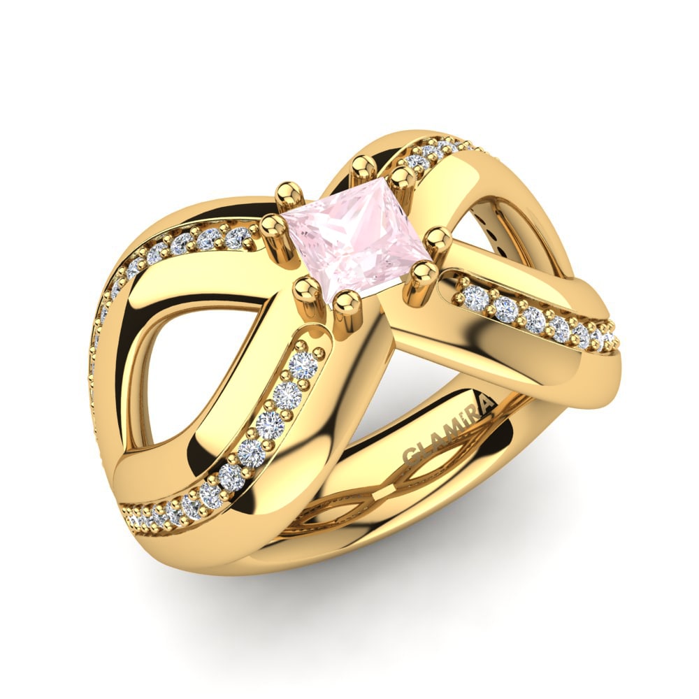 Rose Quartz Ring Cattleye