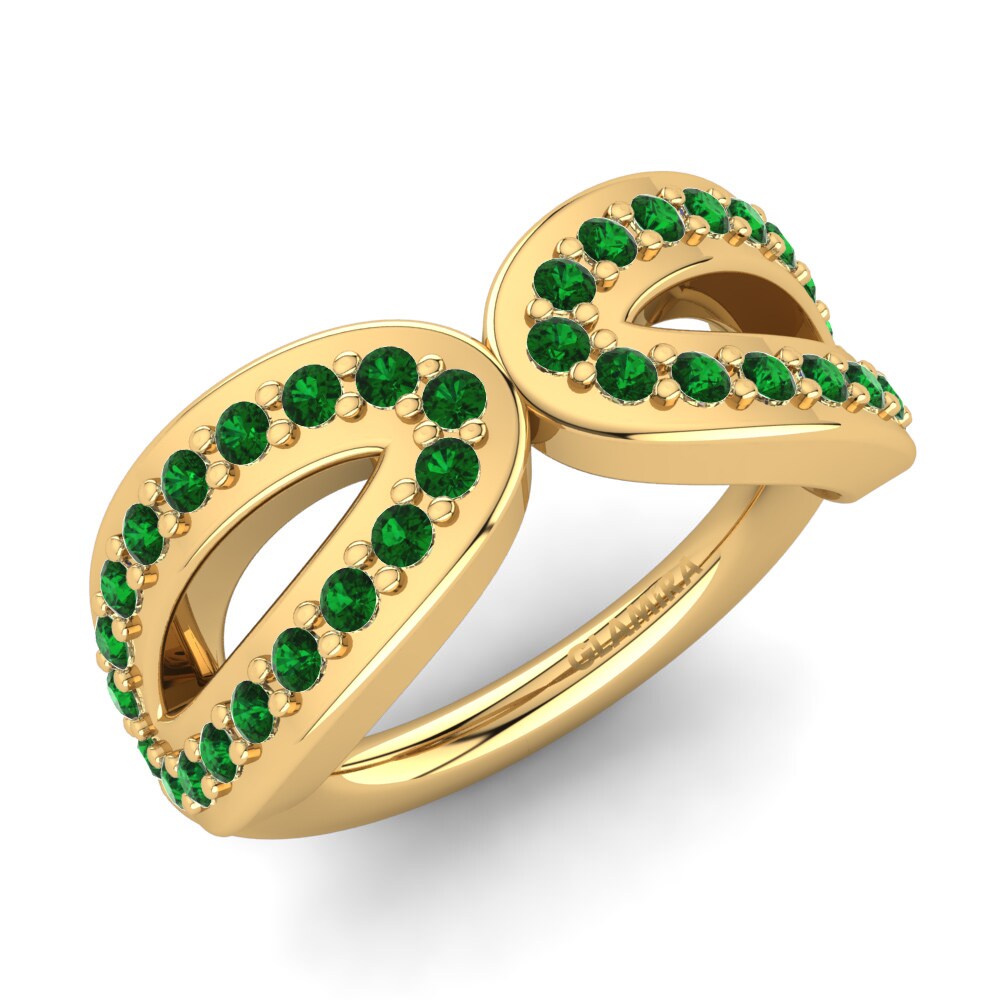 Groene Zirkoon Knokkelring Cerelia