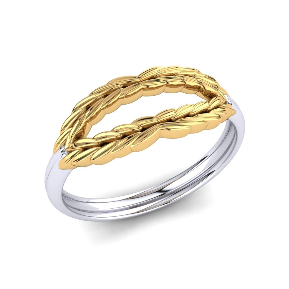 18k White & Yellow Gold Ring Chisimba