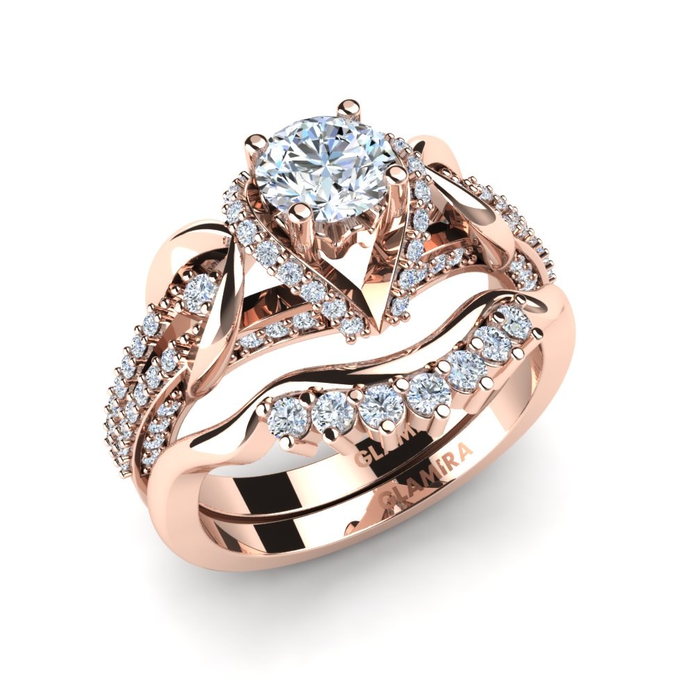 Vintage rose 2024 gold bridal sets