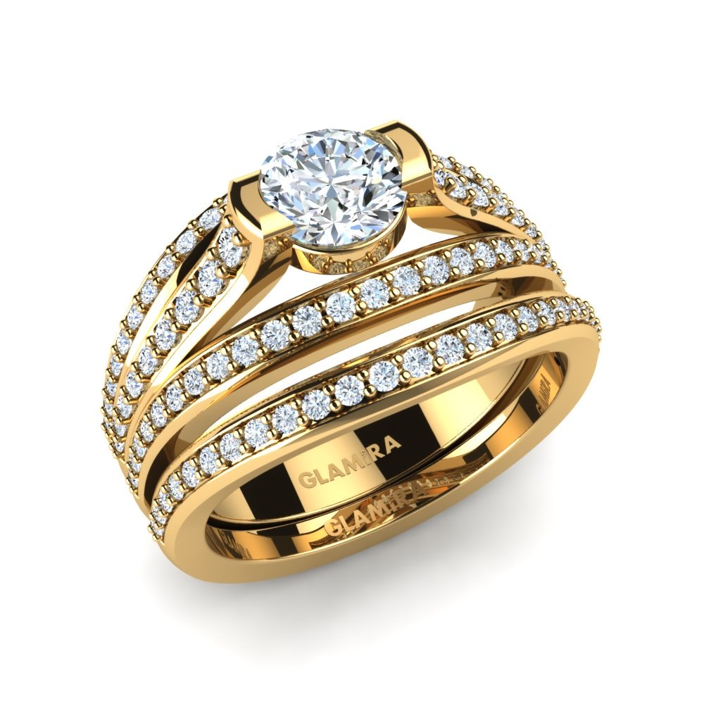 Moissanita Set de Anillos Soft Life