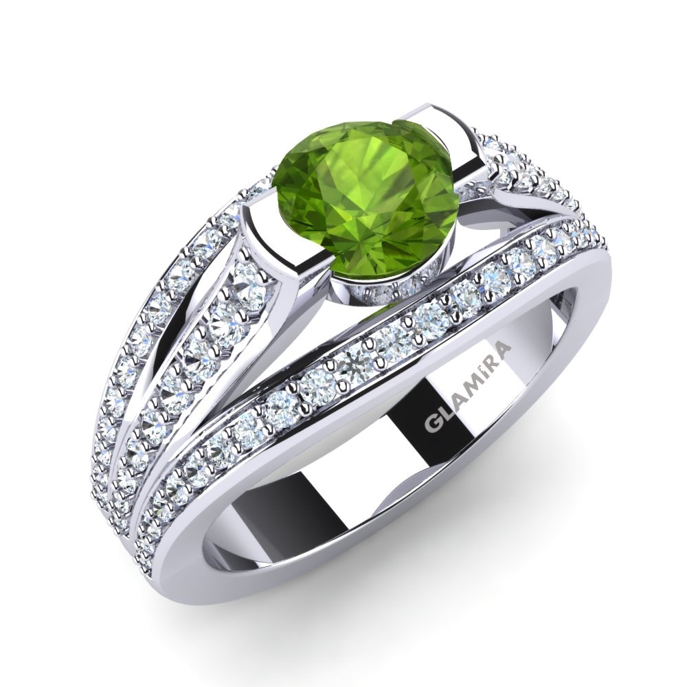 Peridot Bridal Set Soft Life Ring A