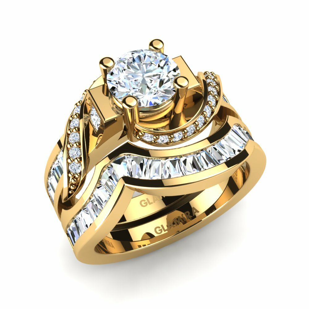 Bridal Set GLAMIRA Grande 585 Yellow Gold Diamond