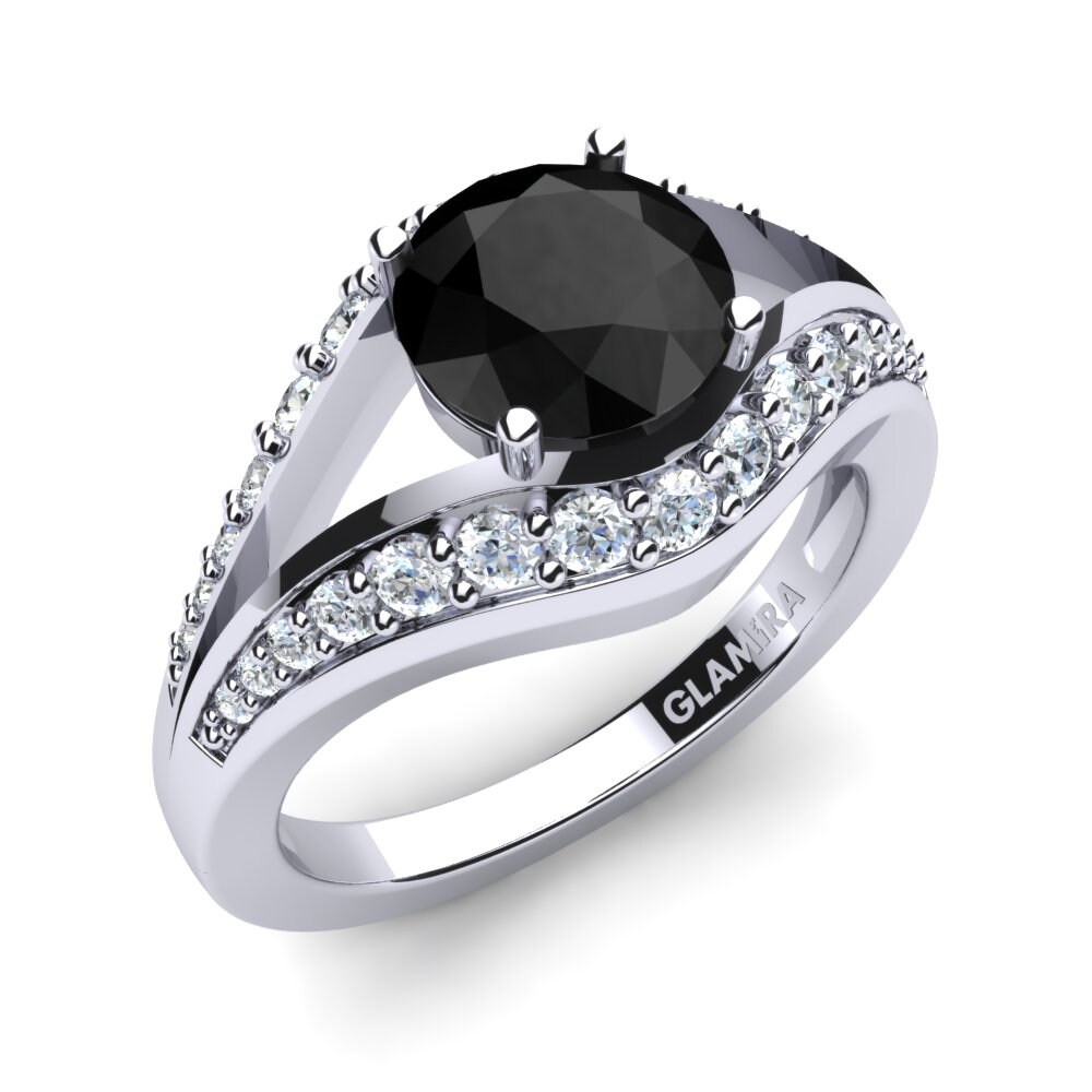Zwarte Onyx Bruids Set Fashionable Ringen A