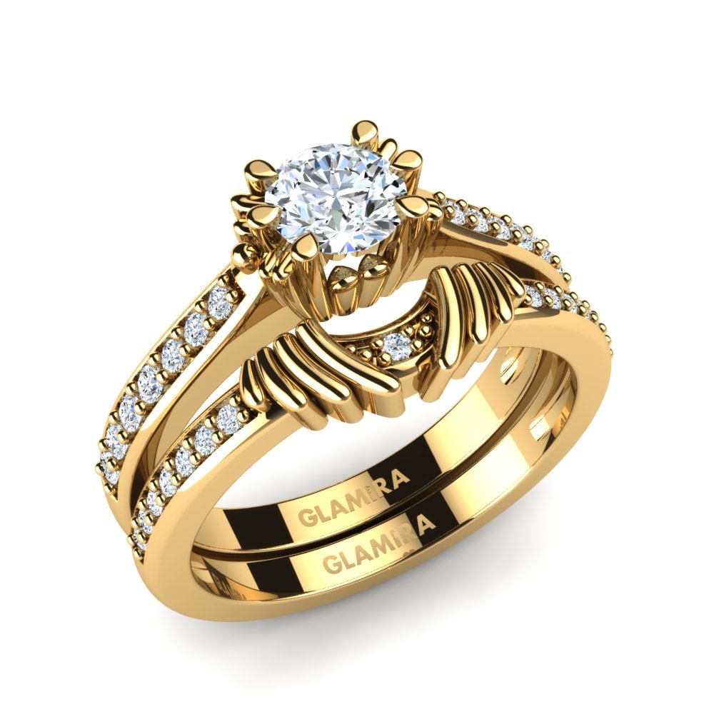 Bridal Set GLAMIRA Snazy 585 Yellow Gold Diamond