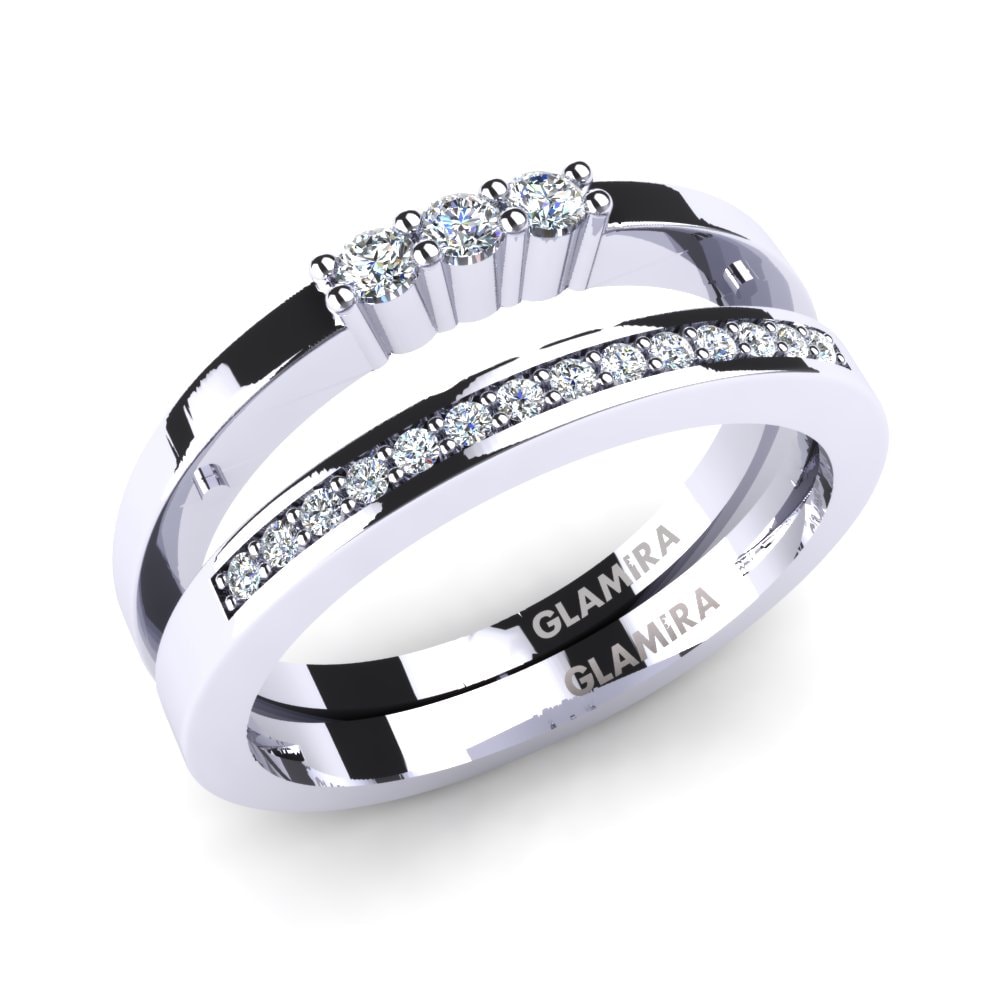 White sapphire Bridal Set Perfect Match