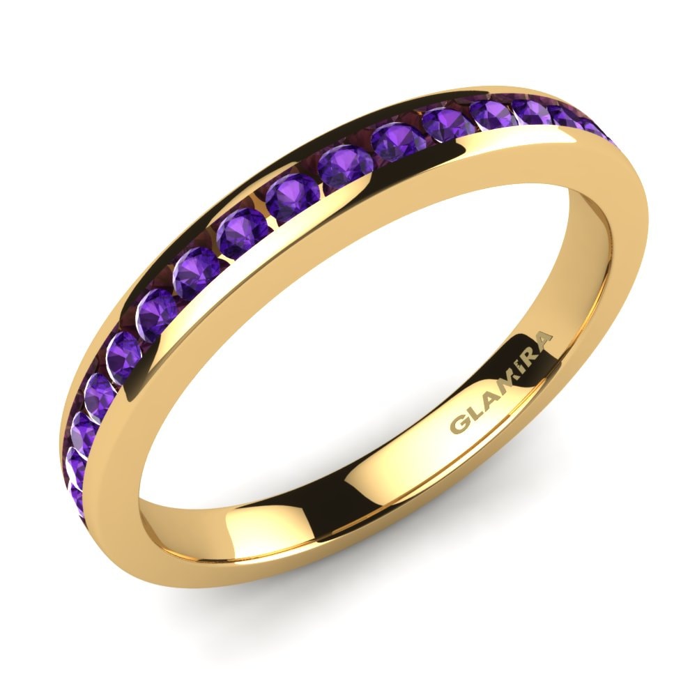 Brautset Lovebirds-Ring B Amethyst