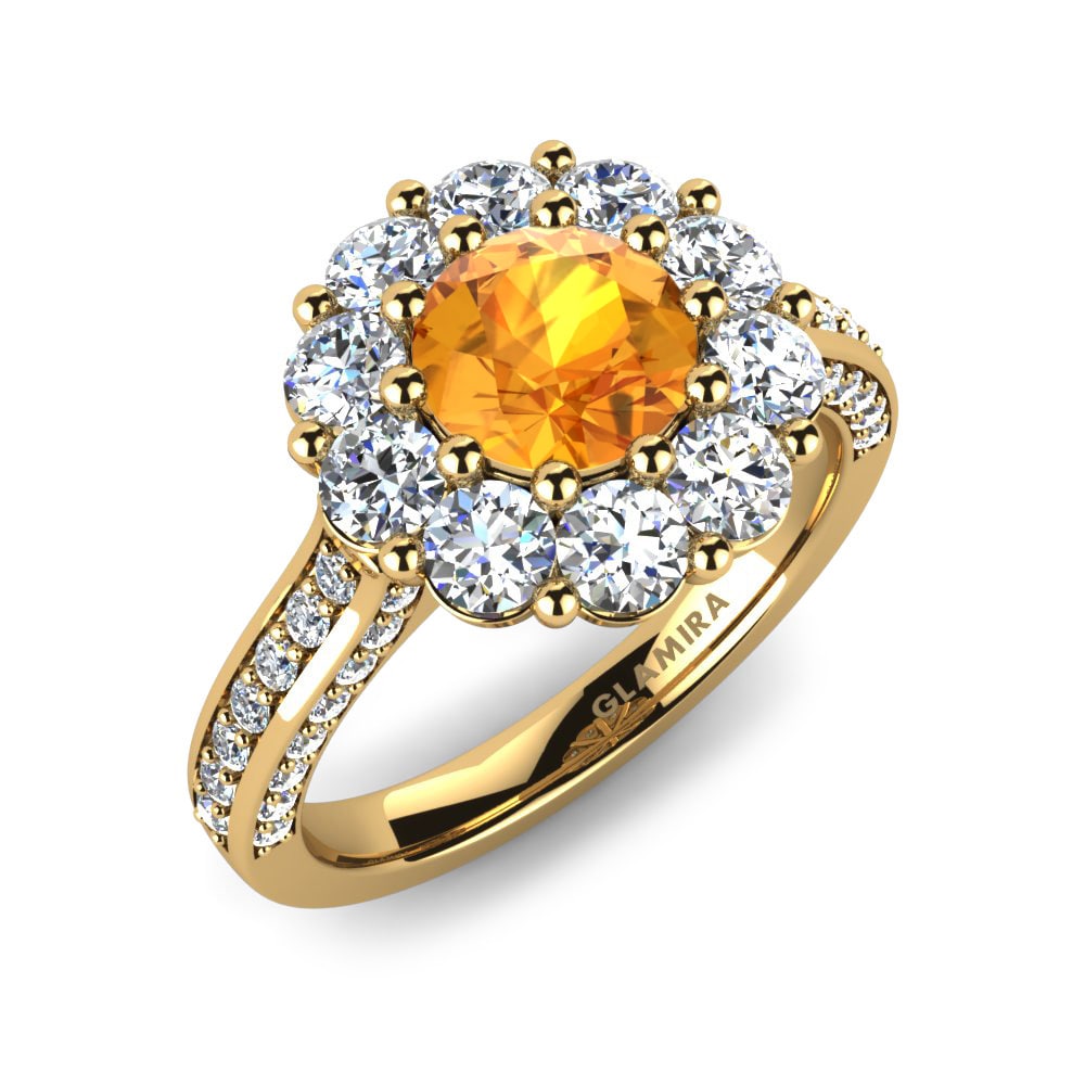 Citrine Engagement Ring Rosie