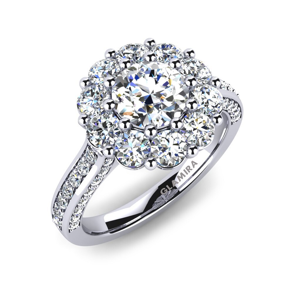 Anello claire - anello di fidanzamento con moissanite rotonda da 1,5 carati, moissanite NEO premium - Italia