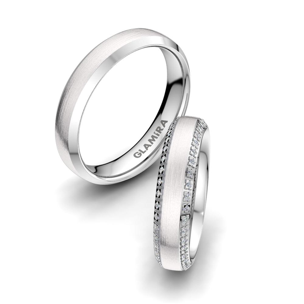 18K Wit Goud Trouwring Adore Visual 5 mm