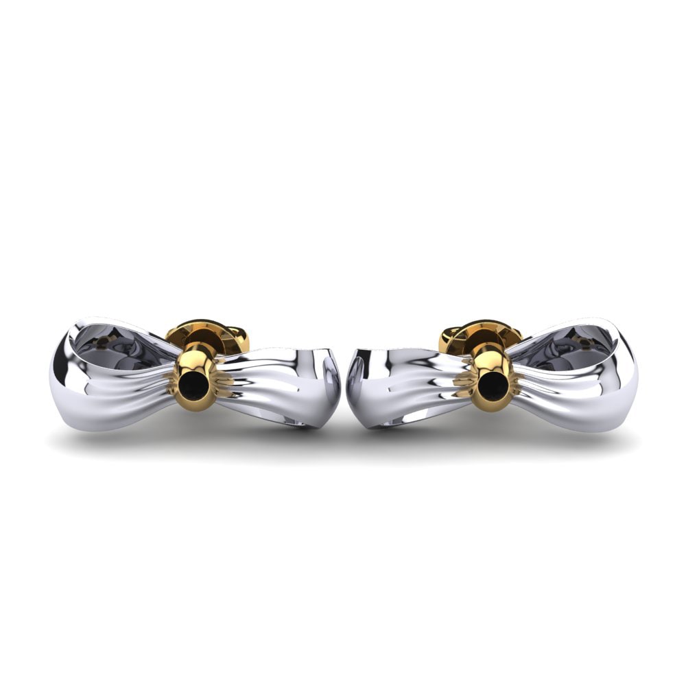 Shop 0.06 Carat Round cut 9k Yellow White Gold Black Sapphire