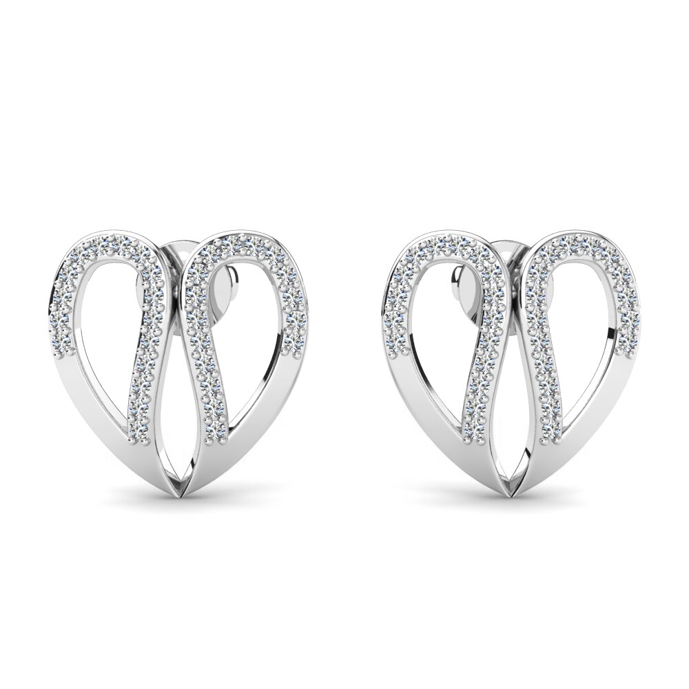 Acquista Orecchino da donna Dattabitaj in taglio Rotondo 0.07 Carati , Oro Bianco 585 Diamante