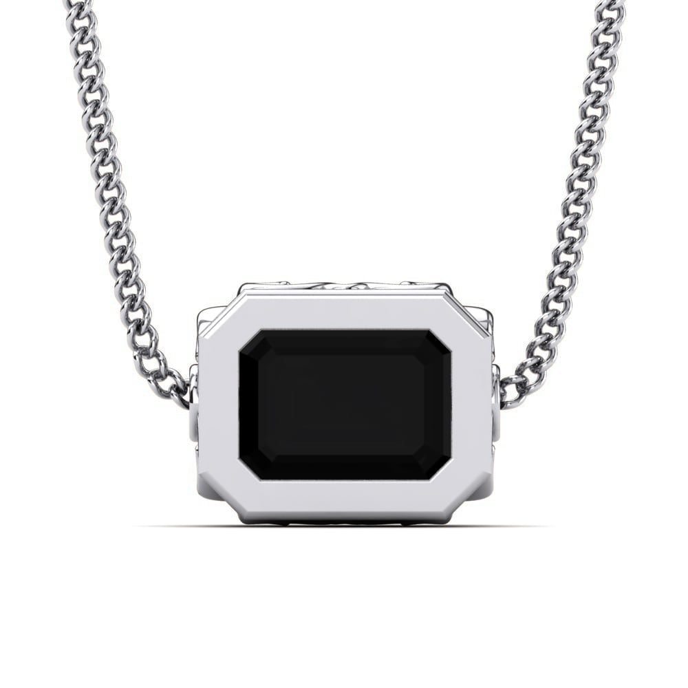 Ónix Negro Collar de Mujer Adalgisa