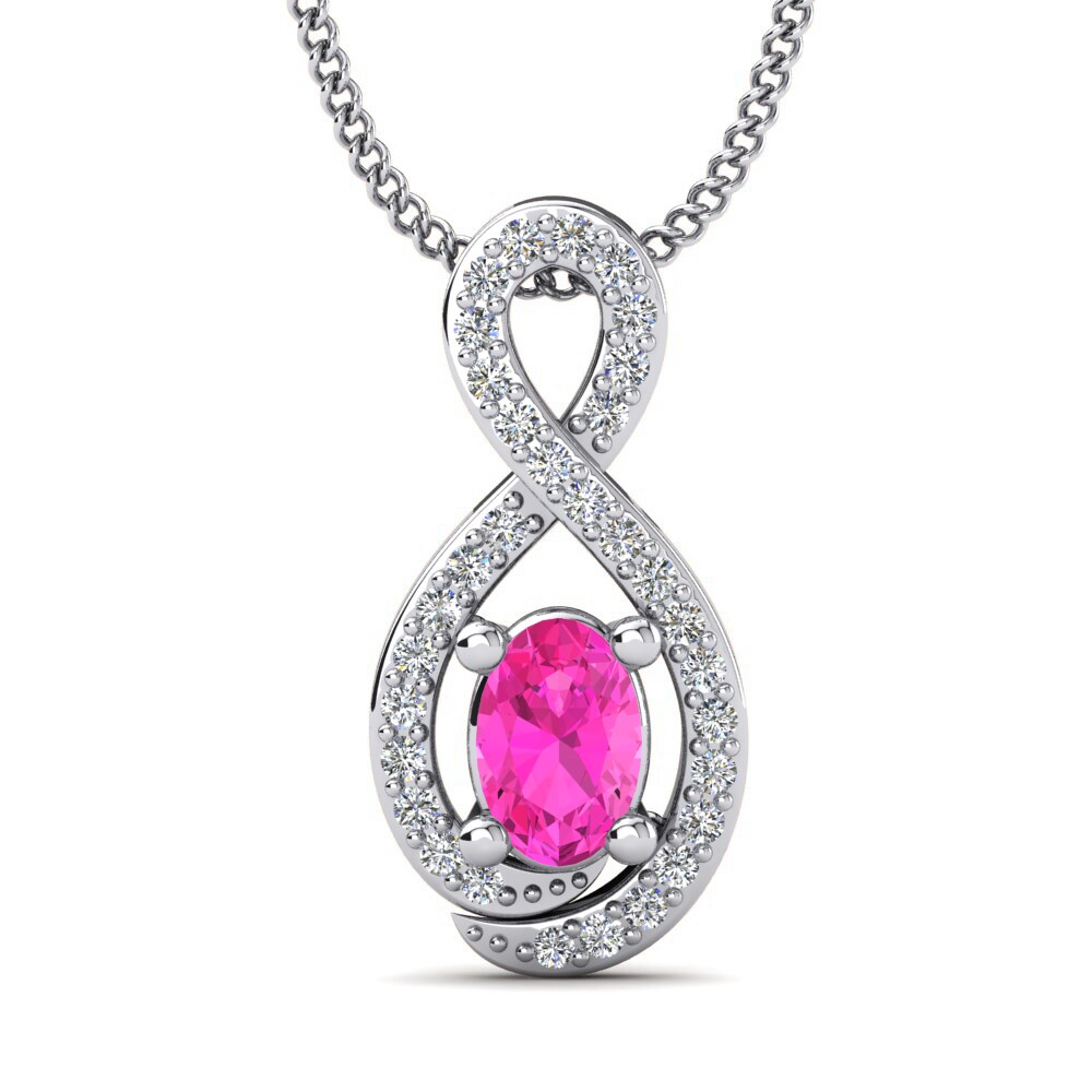 Pink Tourmaline Women's Pendant Padong