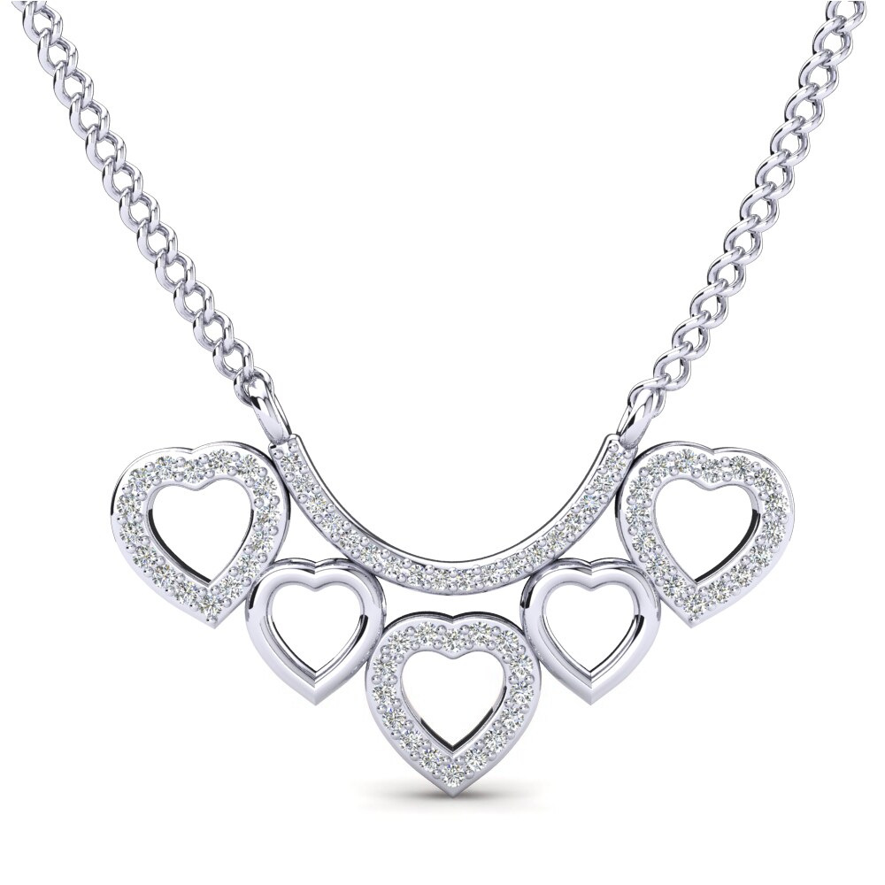 kaululu Collier Femme Coeur Personnalisé Collier Prenom Acier Inoxydable Argent 925 Pendentif pour Maman Cadeau Anniversaire Fête des Mères Noël (# Argent-3 Noms
