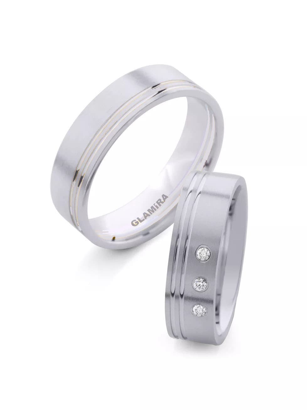 9k White Gold Wedding Ring Immortal Dream