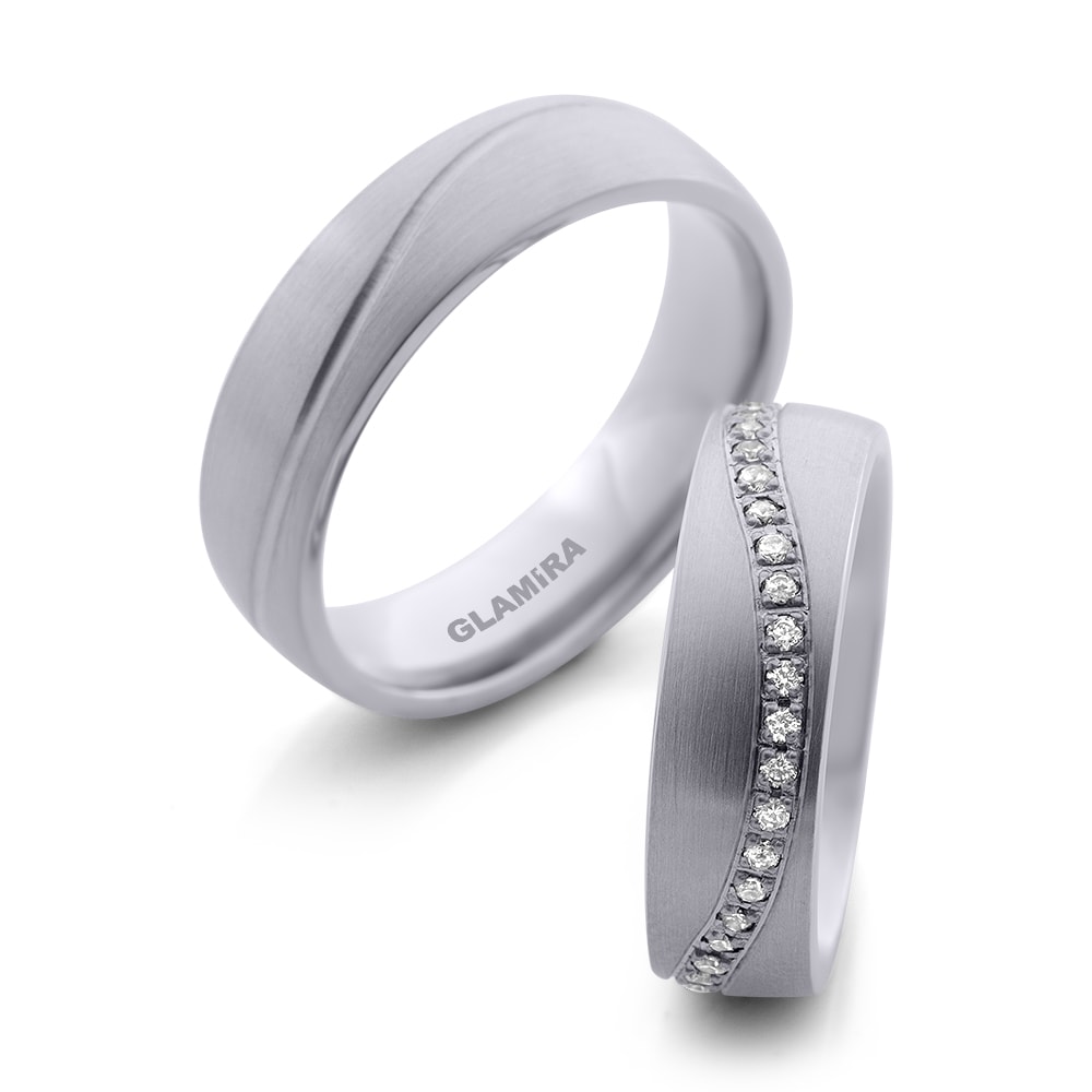 White Silver Wedding Ring Pretty Choice Basic