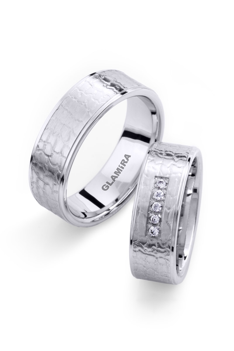 9k White Gold Wedding Ring Pure Vague