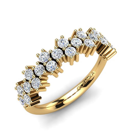 Anillo Diell Oro Amarillo 585 & Diamante