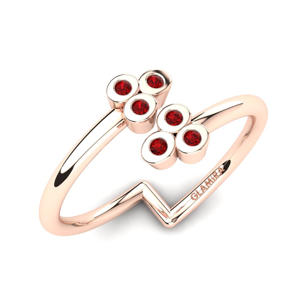 18K Rood Goud Knokkelring Docila