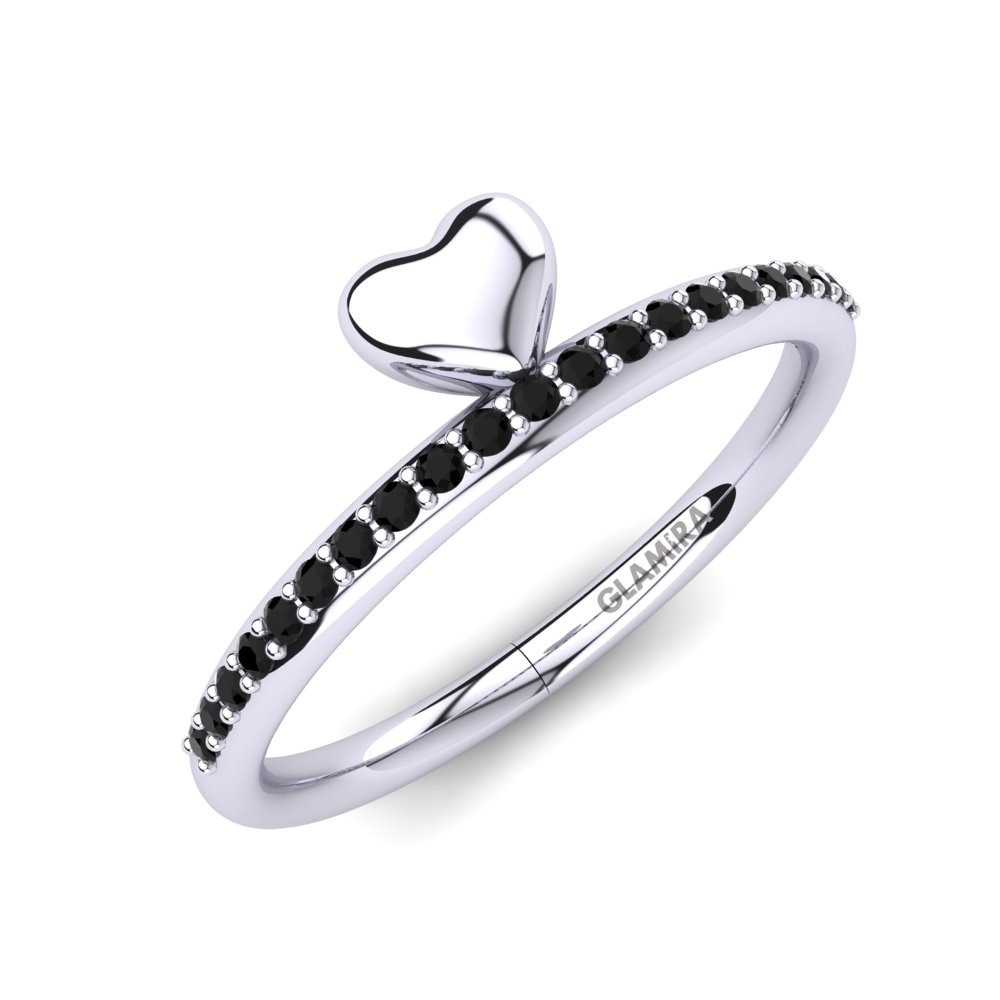 950 Palladium Black Diamond Knuckle Ring Dorlisa