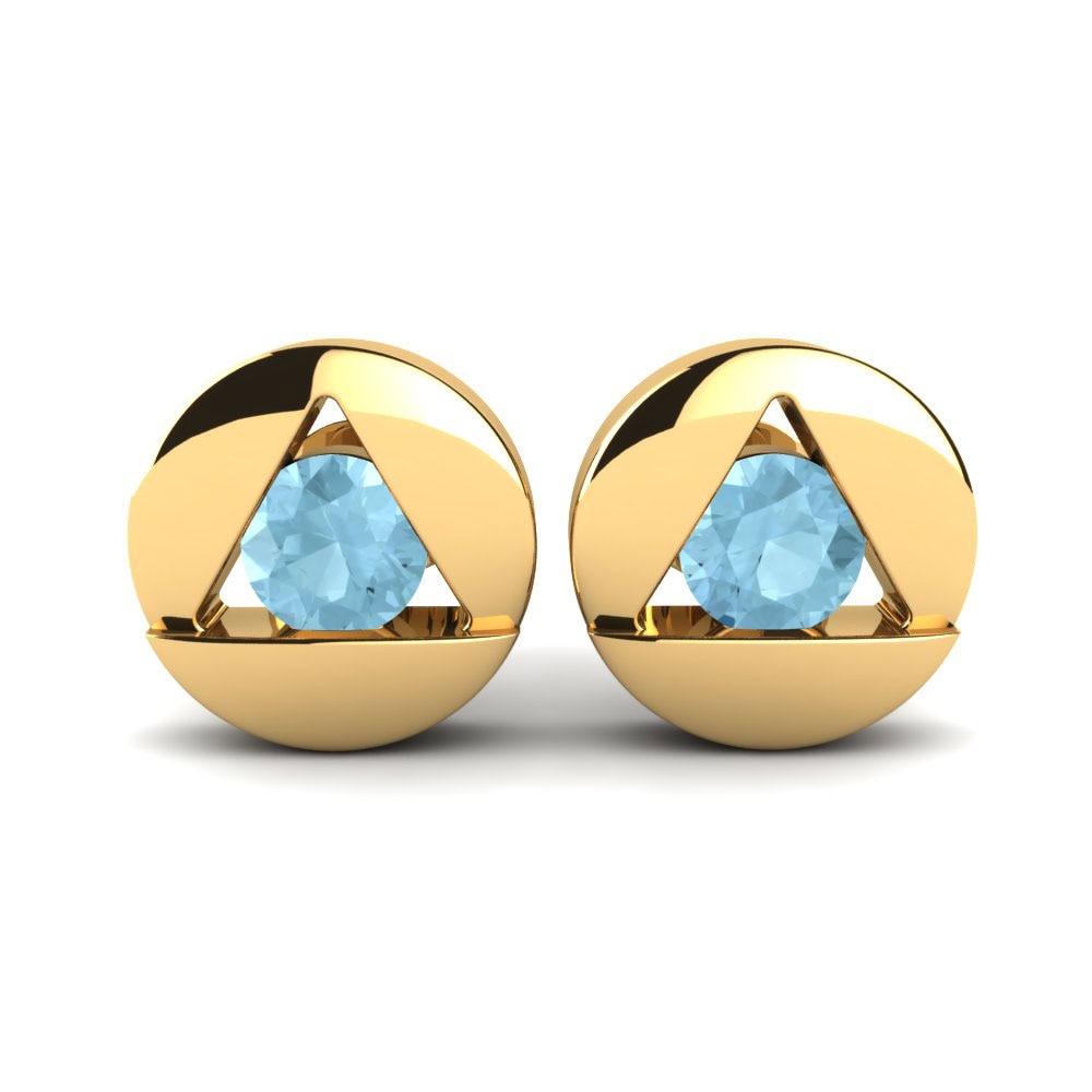 18ct Yellow Gold Women's Earring Lisso