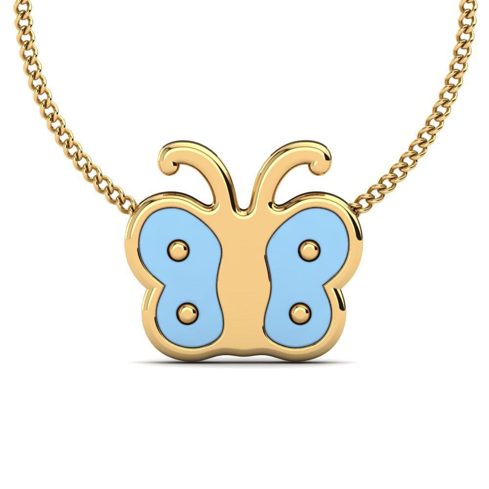 14k Oro Amarillo Collar para Niño Lorella