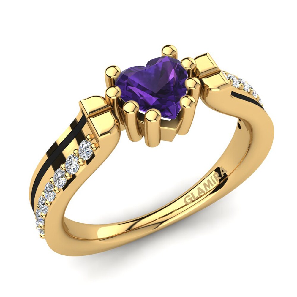 Amethyst Engagement Ring Arcangela