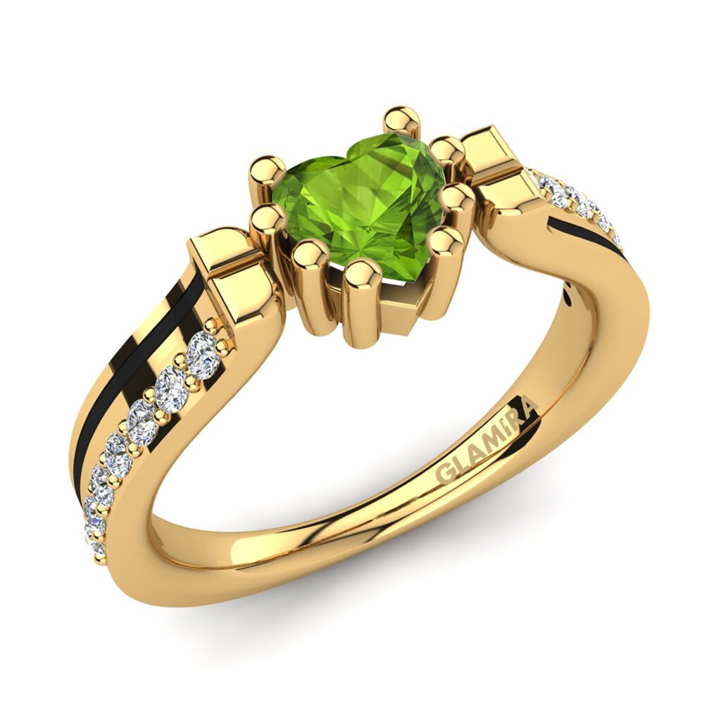 Peridot Engagement Ring Arcangela