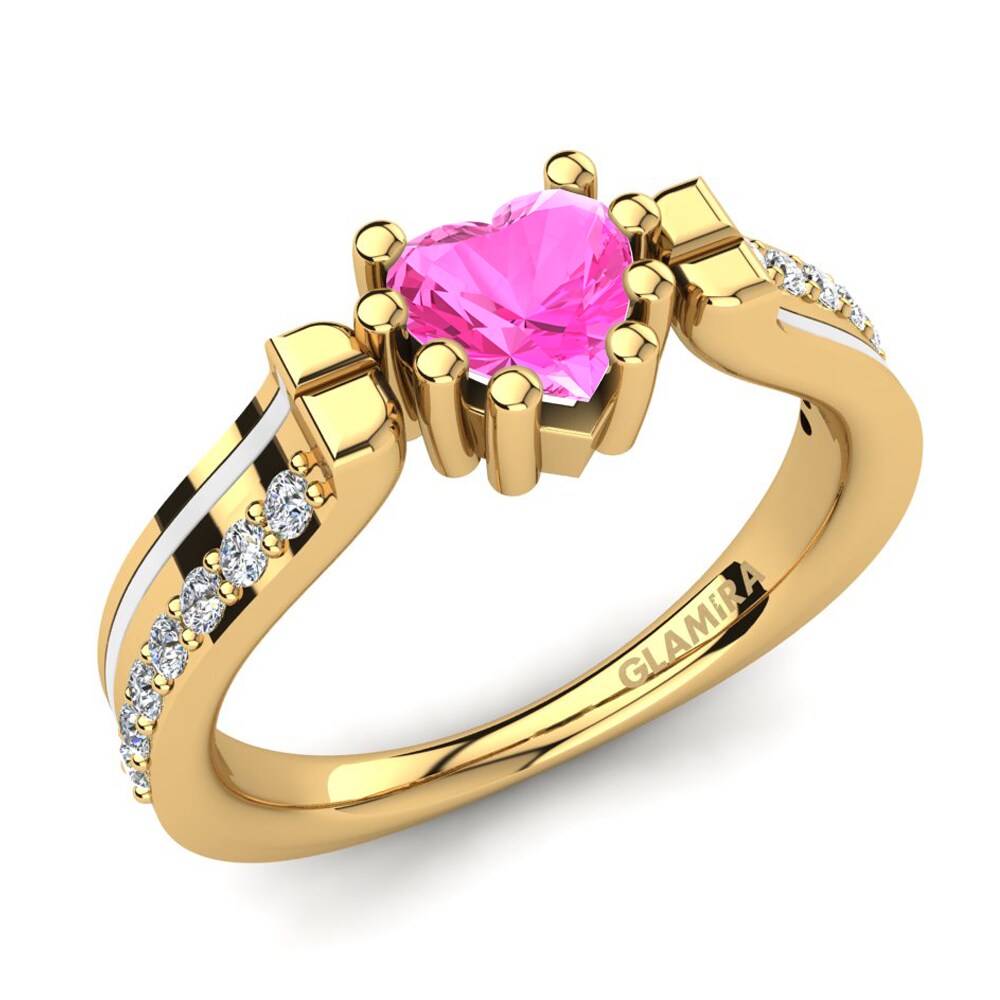 Pink Tourmaline Engagement Ring Arcangela