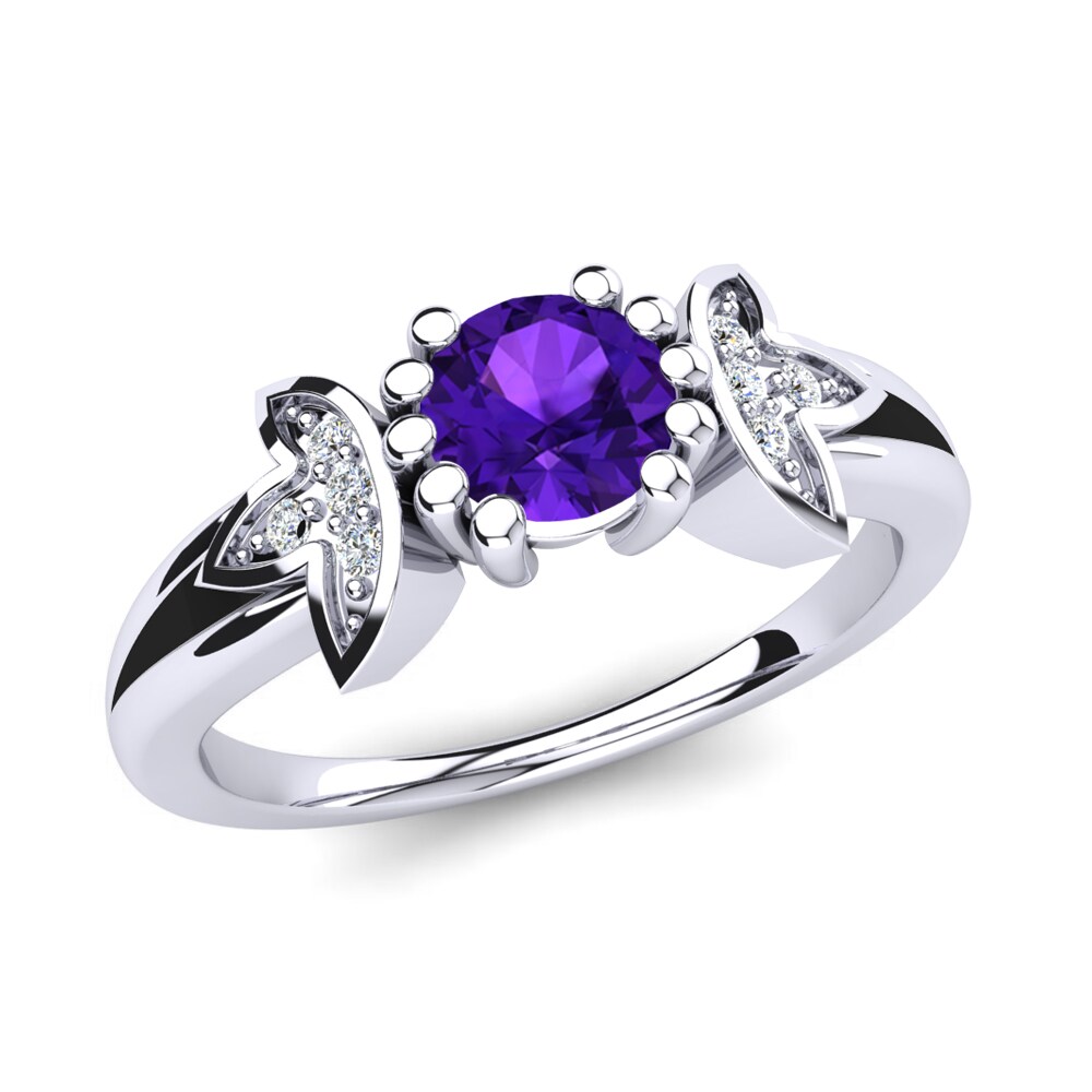 Amethyst Engagement Ring Anaiel