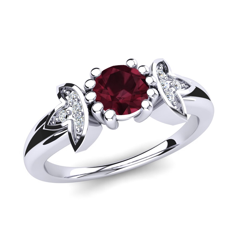 Garnet Engagement Ring Anaiel