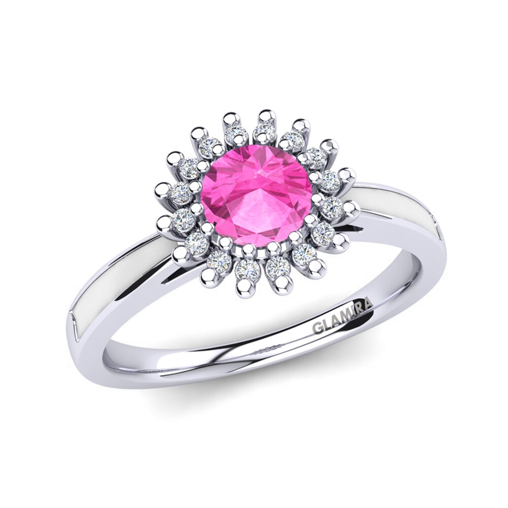 Pink Tourmaline Engagement Ring Cipriana