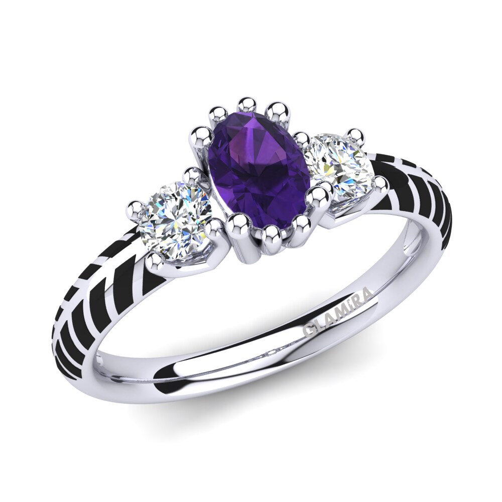 Amethyst Engagement Ring Enrica