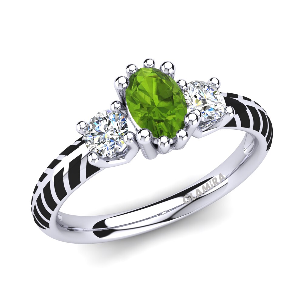 Peridot Engagement Ring Enrica