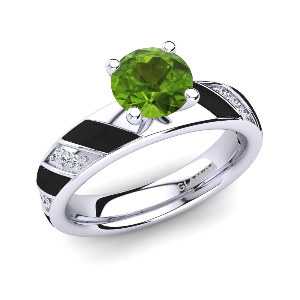 Peridot Engagement Ring Gioconda