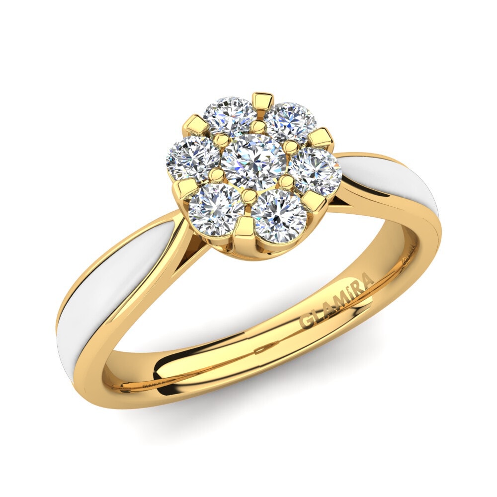 18k Yellow Gold Ring Giordana
